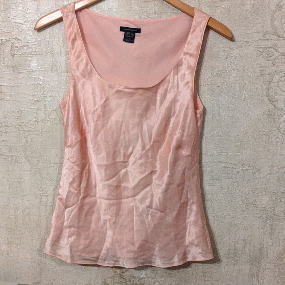 Anne Carson Pink silk top